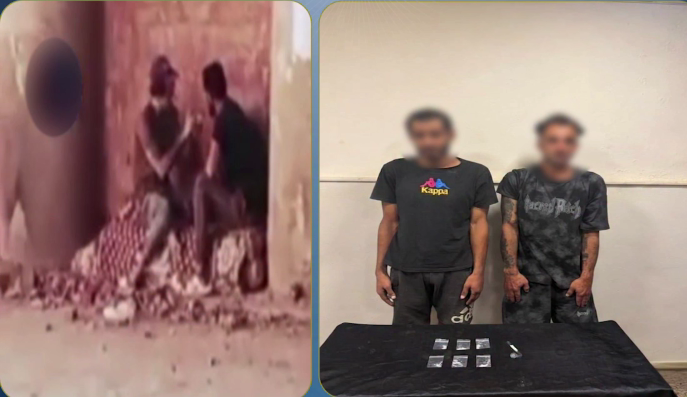 ضبط عاطلين بعد ظهورهما في مقطع فيديو أثناء تعاطي المخدرات بالخصوص